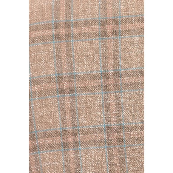 Derman Double Breasted Cream Plaid Luxury Jacket - Picture 4 of 6